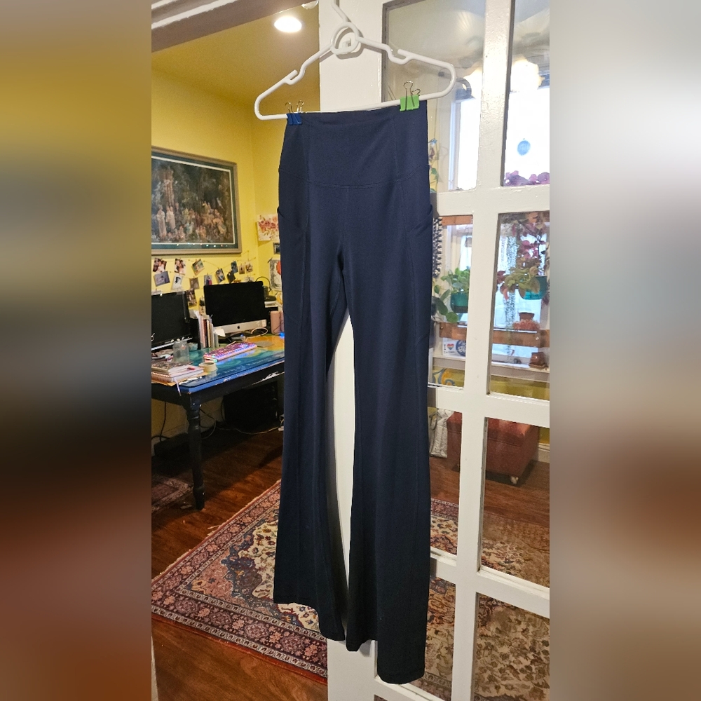 Women's Navy PureLuxe Fabletic Bootcut Leggings